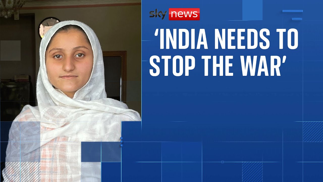 Residents in Pakistan-administered Kashmir react to strikes