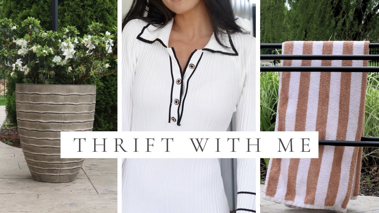 SAVE  $$$ THOUSANDS THIS SUMMER AT THE THRIFT STORE | THRIFT WITH ME FOR SUMMER | DIY OUTDOOR LIGHTS