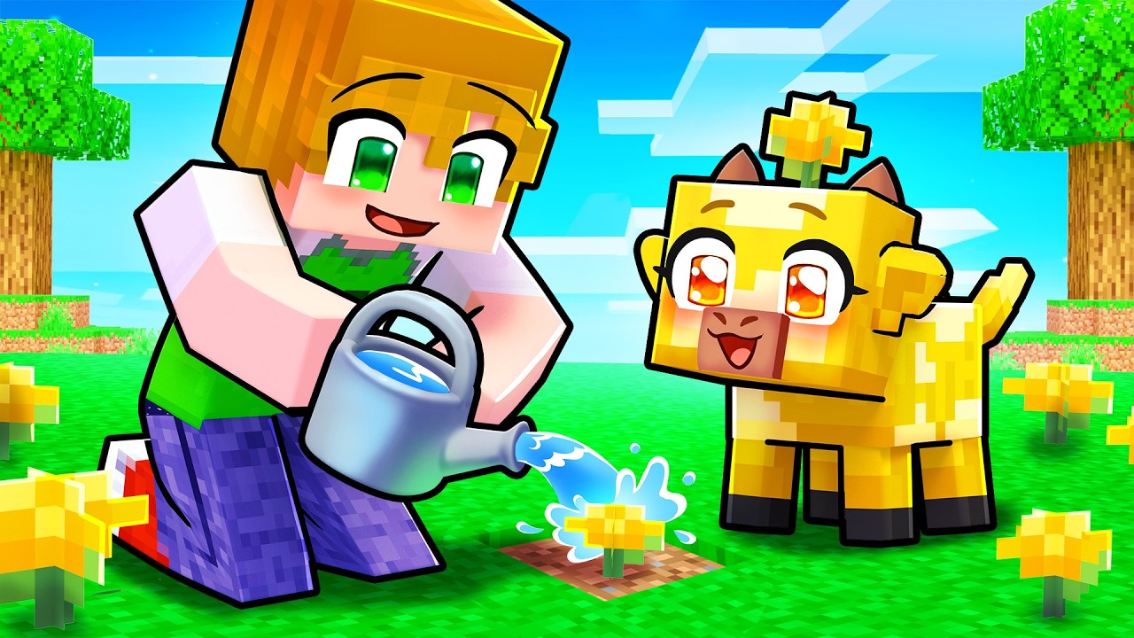SAVING the LAST BABY MOOBLOOM in Minecraft!