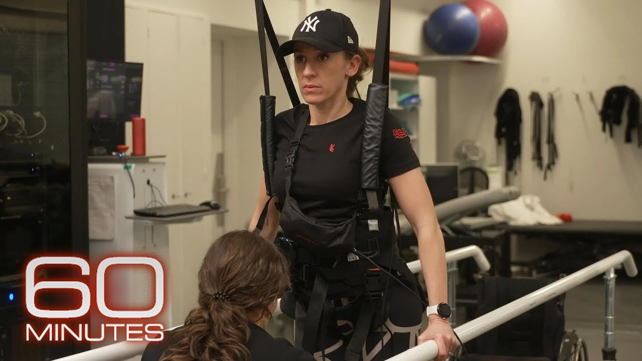 Skull, spine implants helping paralyzed patients walk or move their arms | 60 Minutes