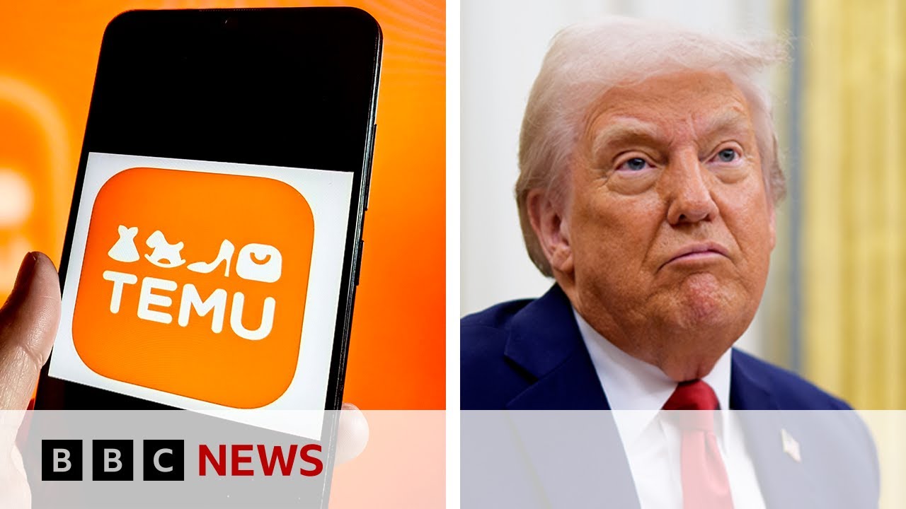 Temu’s Chinese owner sees profits plunge following Donald Trump’s trade war | BBC News
