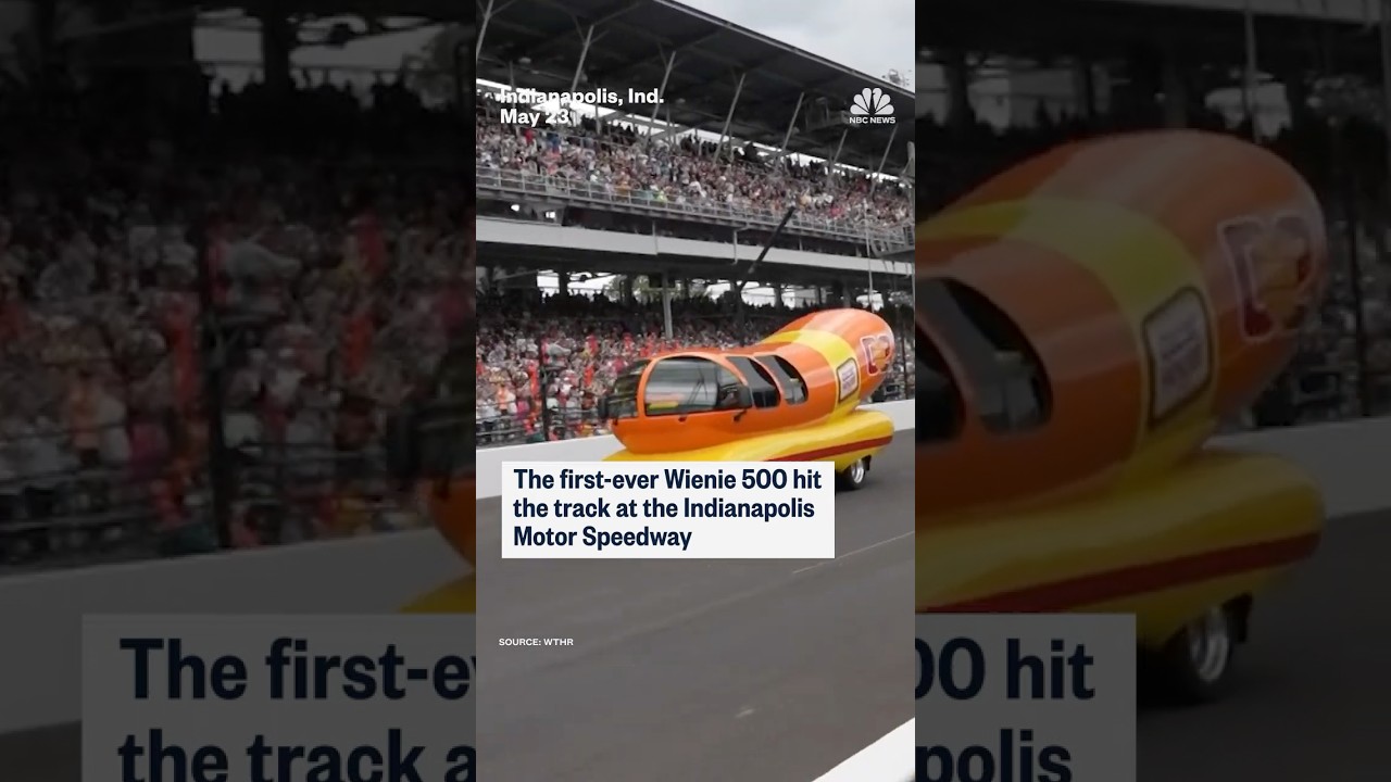 The first-ever Wienie 500 hit the track at the Indianapolis Motor Speedway