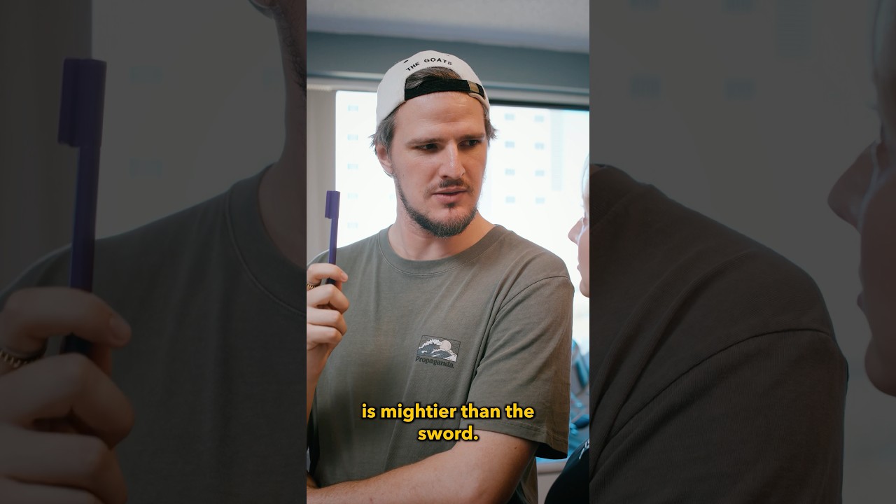 the pen is mightier than the sword