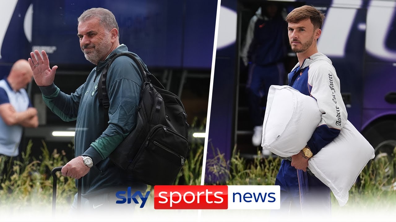 Tottenham Hotspur arrive in Bilbao ahead of Europa League final clash against Man Utd