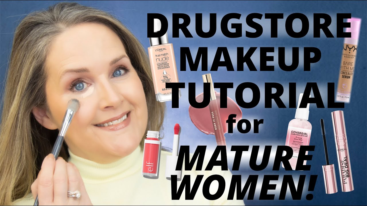 Ultimate Drugstore Makeup for Radiant Mature Skin! Over 50!