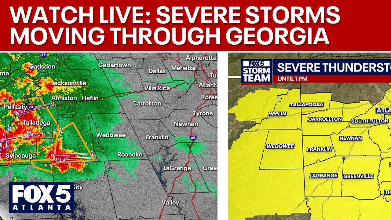 WATCH LIVE: FOX 5 News Now – Severe Weather, Strong Storms In Atlanta, North Georgia