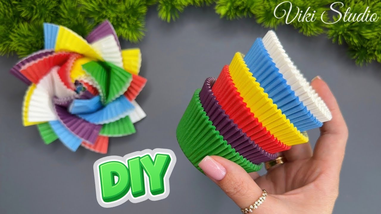 WOW! Easy DIY Cupcake Liner Flowers – Cute & Simple Craft Ideas! ASMR