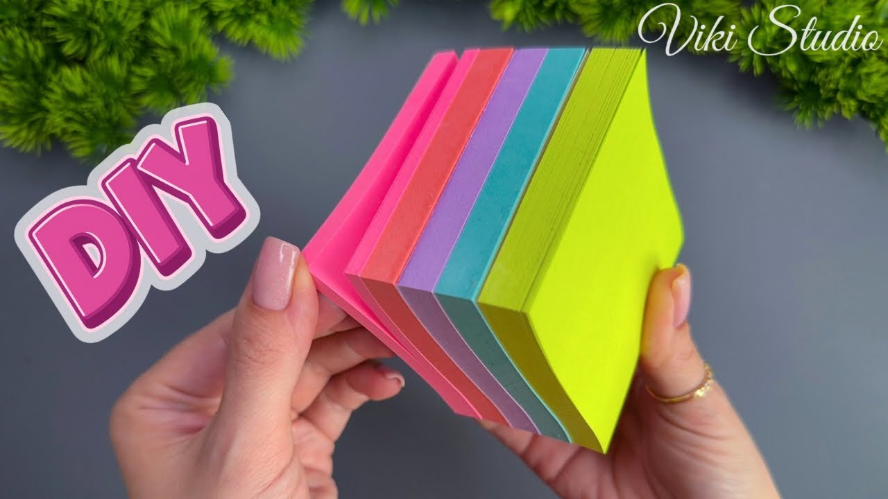 WOW! 🌈 Easy Sticky Note Paper Craft – Perfect DIY Mother’s Day Gift! ASMR