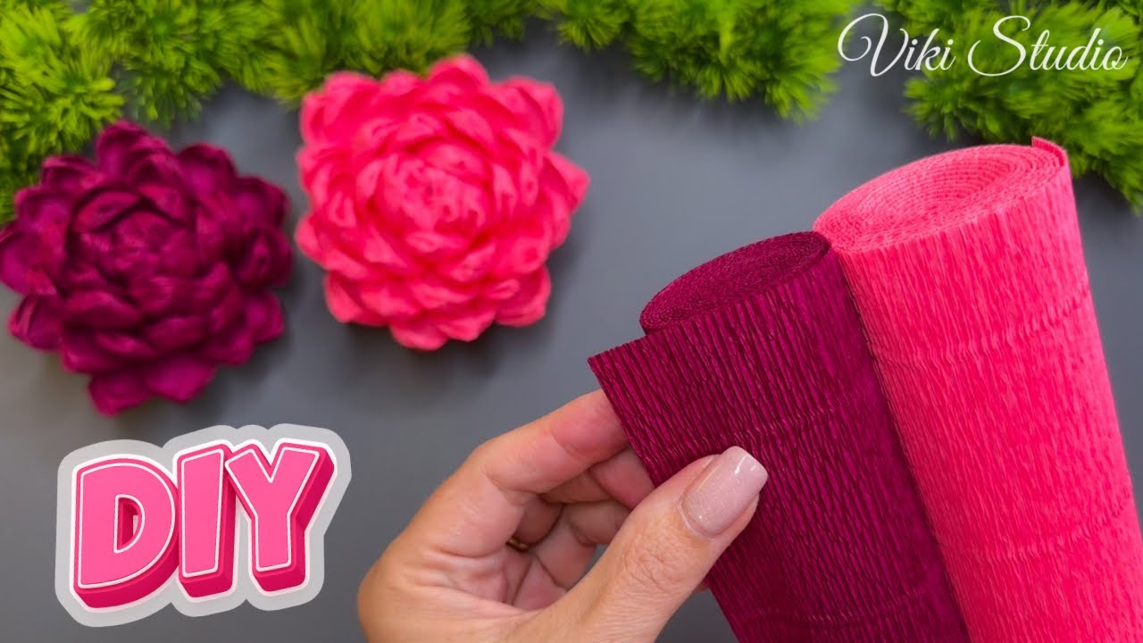 You Won’t Believe This Crepe Paper Flower! 😍 So Easy & Gorgeous!