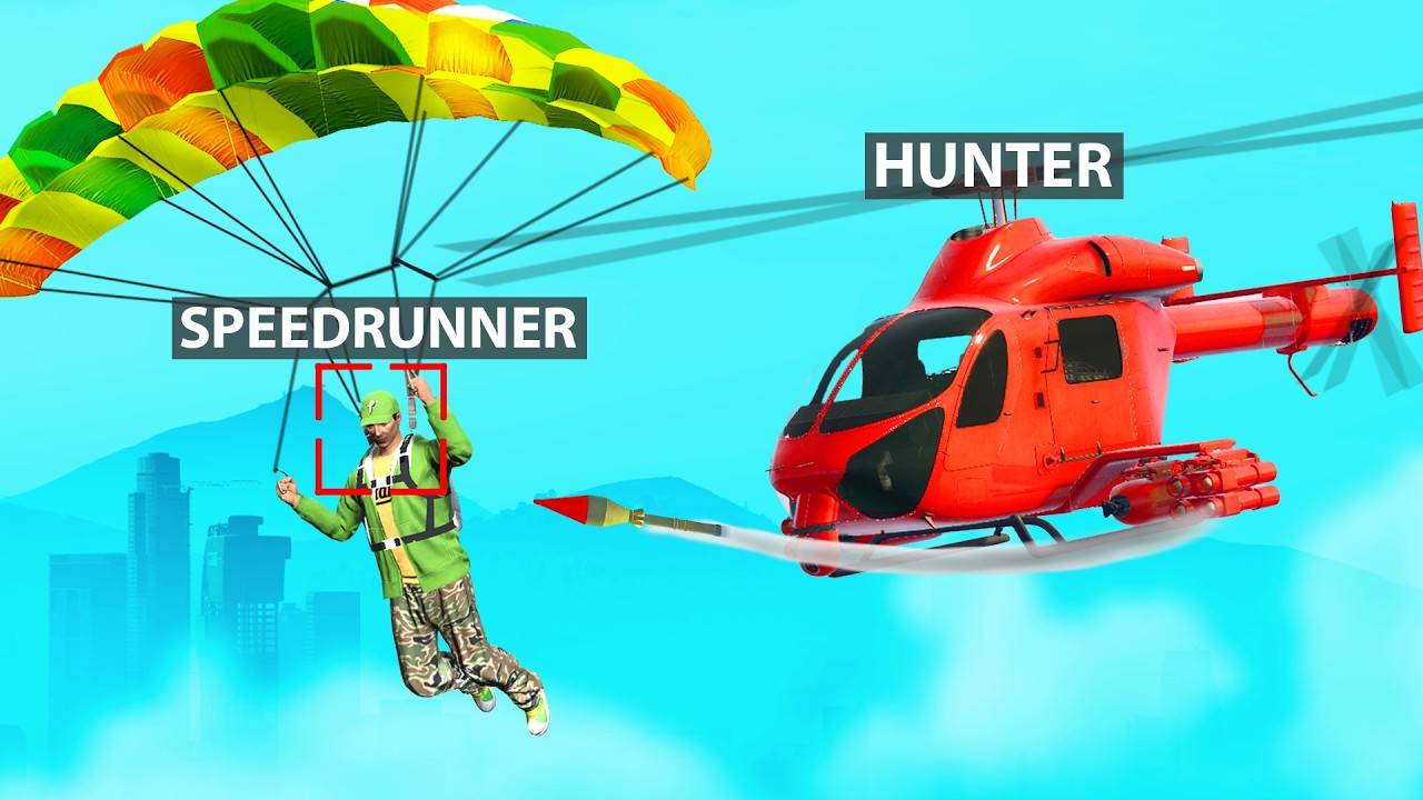 $10,000,000 SPEEDRUNNER vs. HUNTERS In GTA 5!