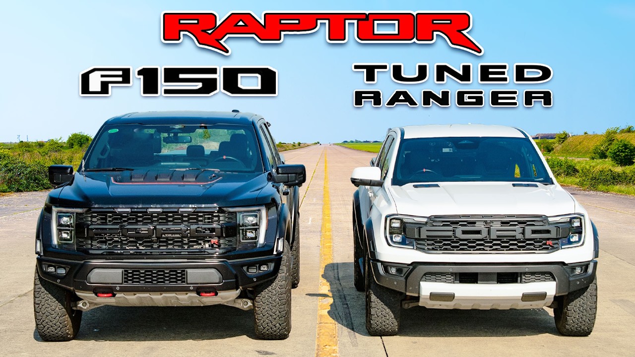 720hp F150 Raptor R v tuned Ranger Raptor: DRAG RACE
