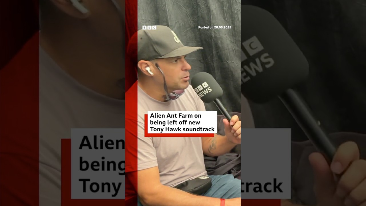 Alien Ant Farm react to being left off new Tony Hawk game. #TonyHawkProSkater #AlienAntFarm #BBCNews