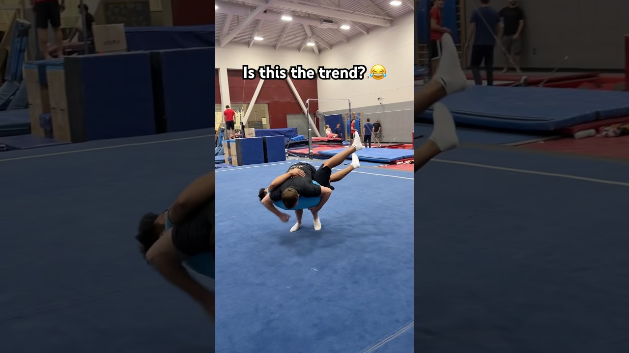 Are you really friends if you haven’t tried this? 🤔 #gymnastics #sports #olympics #olympic #sport