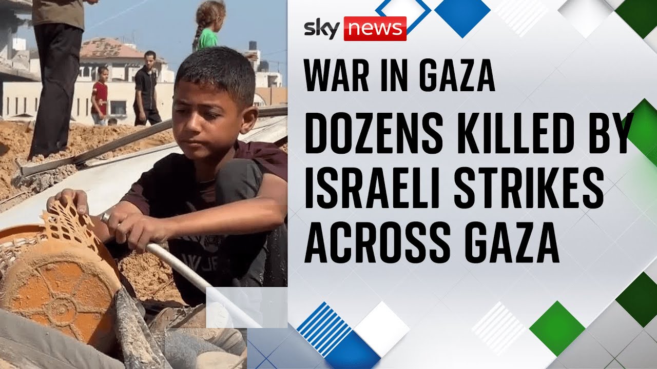 At least 60 killed in Israeli strikes across Gaza, health staff say