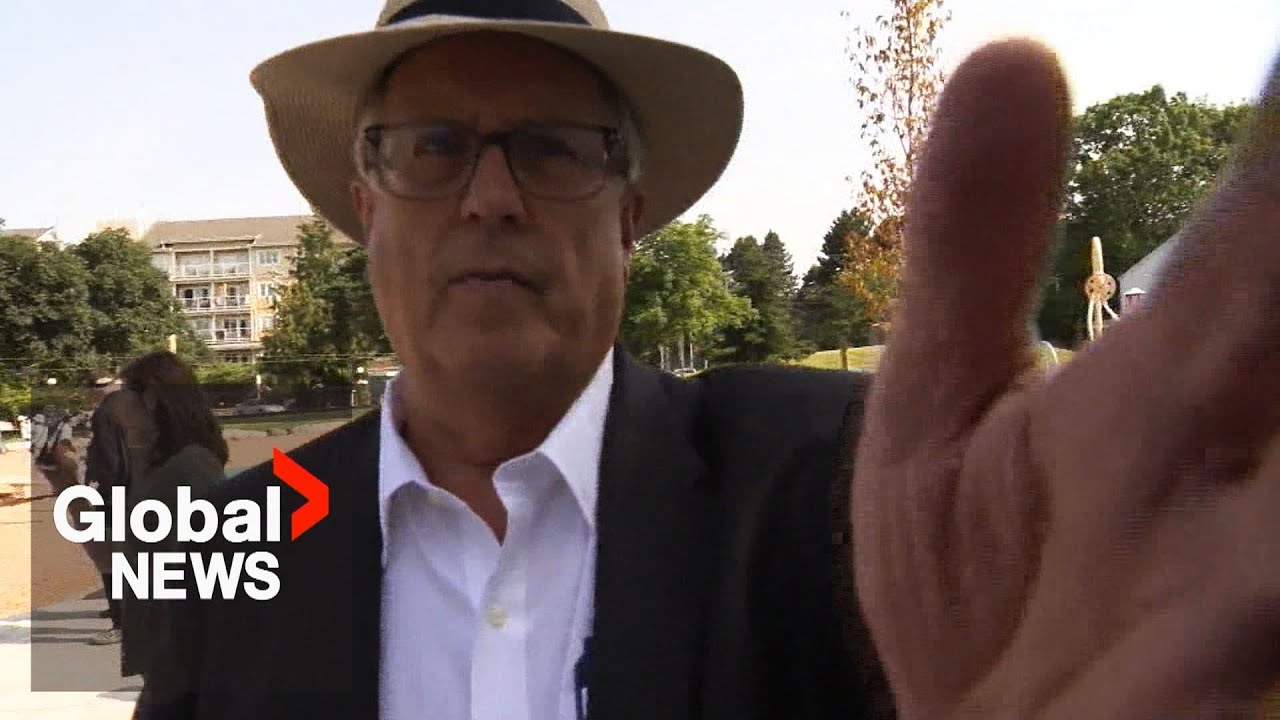 BC mayor grabs news camera while questioned about city’s European trip