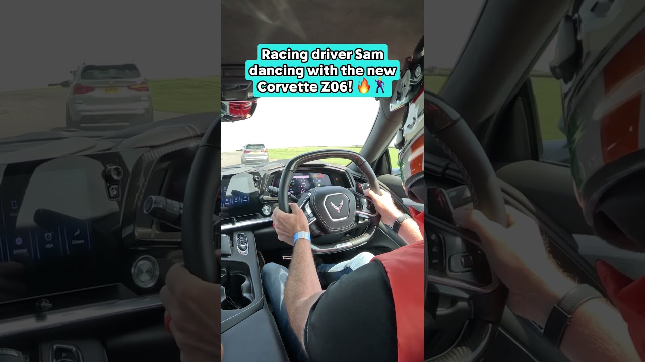 Being silly in the new Corvette Z06! 🔥🤪