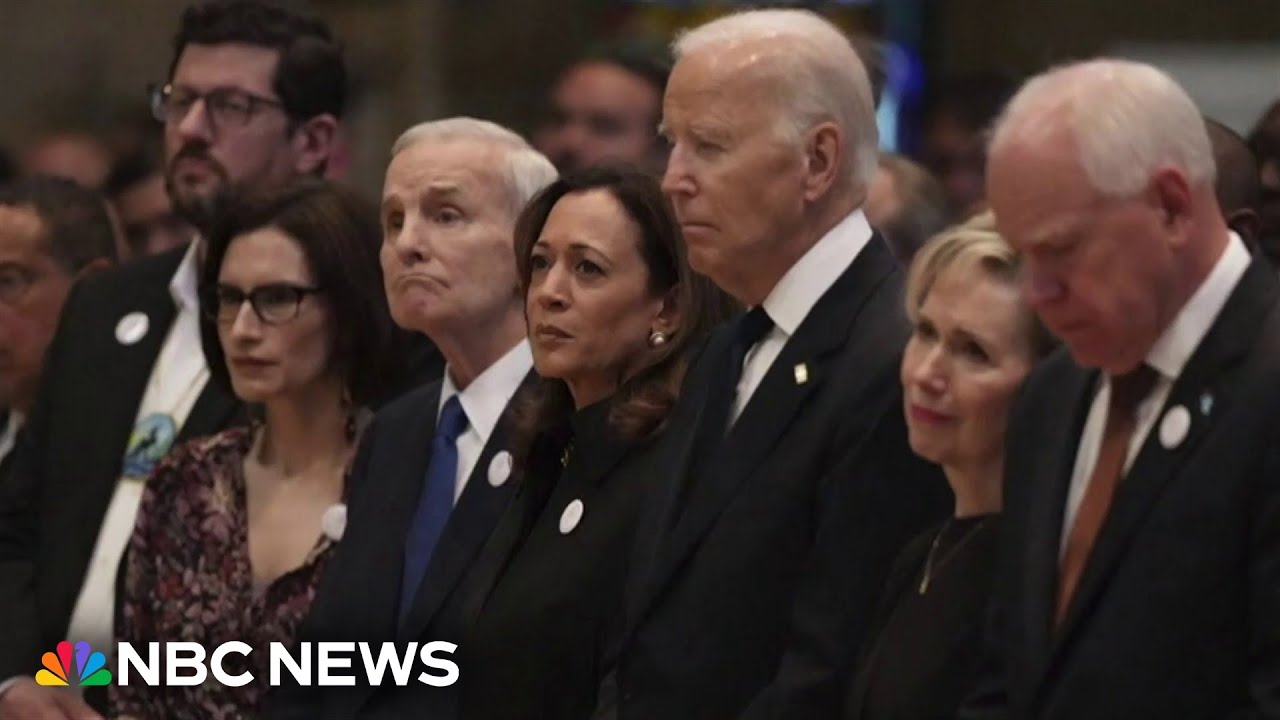 Biden, Harris attend funeral for slain Minnesota State Rep Melissa Hortman