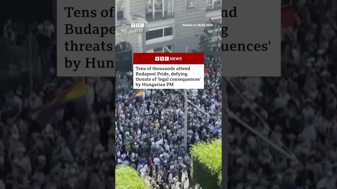 Budapest Pride goes ahead defying Viktor Orban threat. #Hungary #Budapest #BBCNews