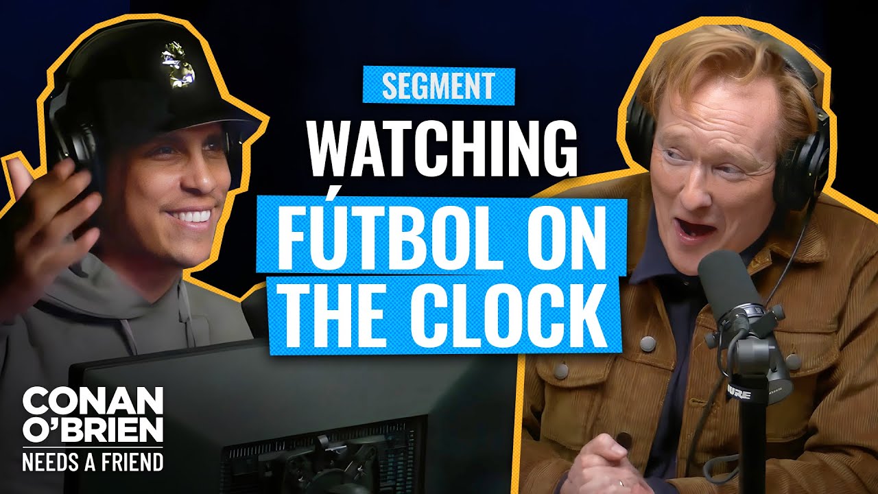 Conan Catches His Audio Engineer Watching Fútbol On The Job | Conan O’Brien Needs A Friend