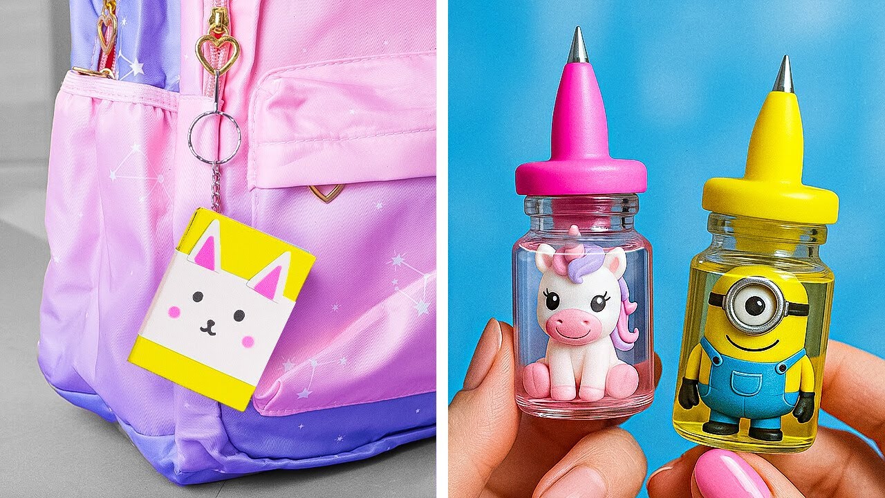🖍️ CRAFT YOUR OWN CUTE SUPPLIES FOR SCHOOL! Colorful DIYs Inside 🌈📚