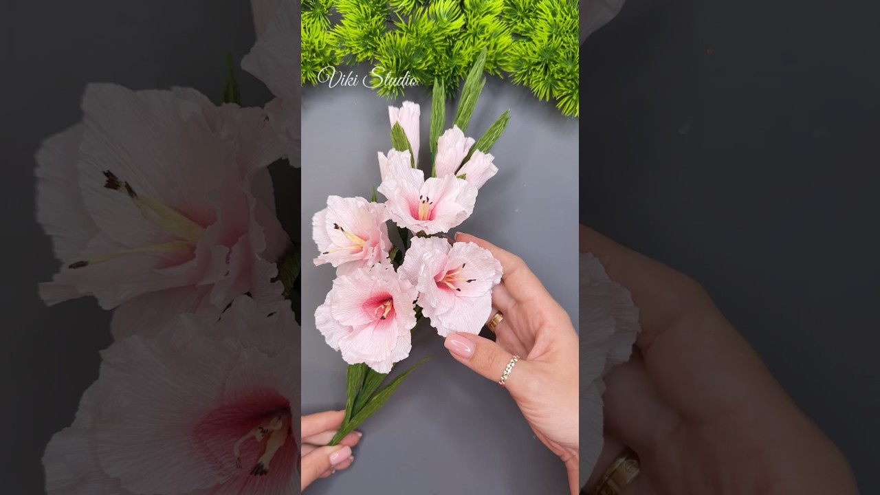 Crepe Paper Decoration Ideas 🌸 How to Make Stunning Crepe Paper Flowers #shorts