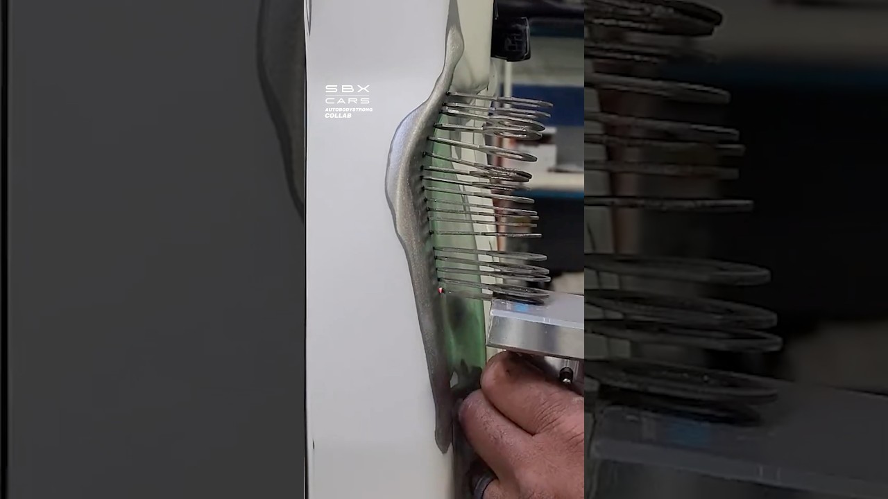 Dent Pulling With Metal Studs! 🤯 #dent #metal #cars