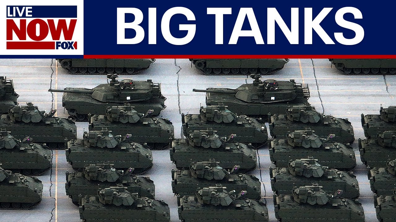 Did tanks damage the roads in DC?