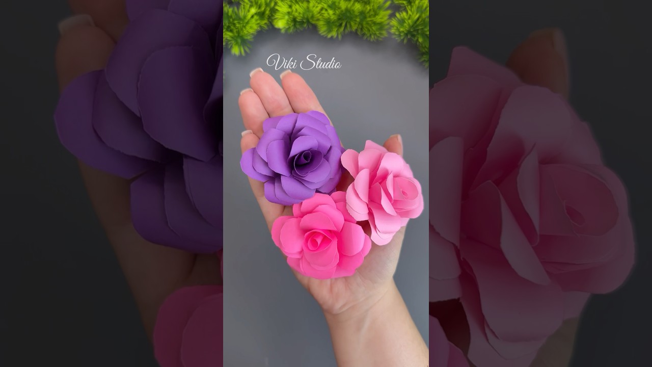 Easy Paper Craft Ideas! Home decor Paper Flowers