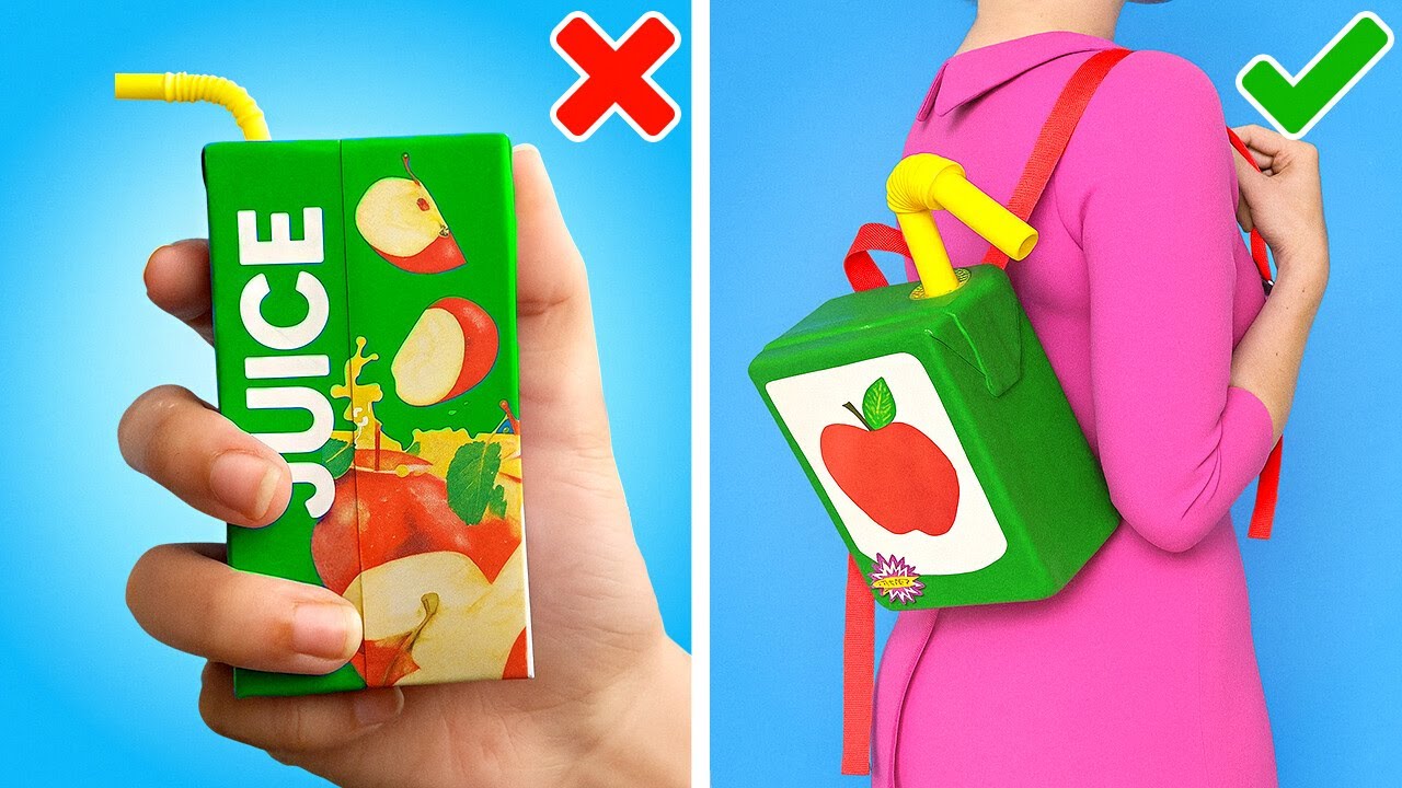 💖 FUN DIY ACCESSORIES 🎒✨ Make a Cute Cardboard Backpack & More!