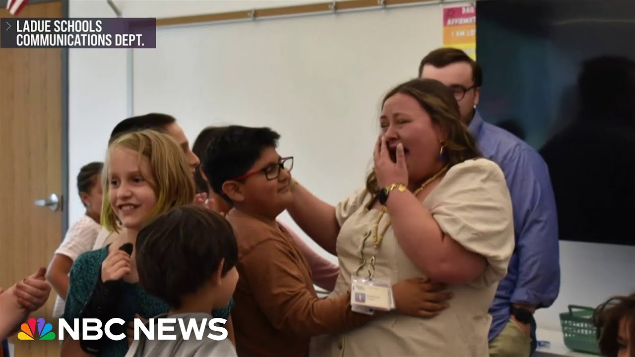 Good News: Students help with surprise classroom proposal for their teacher