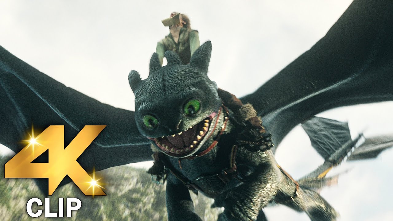 Hiccup And Toothless First Flight Scene |  HOW TO TRAIN YOUR DRAGON (2025) Movie CLIP 4K