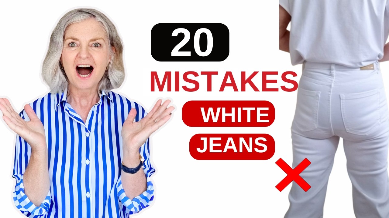 How Not To Wear White Jeans Over 50 & 60 👖
