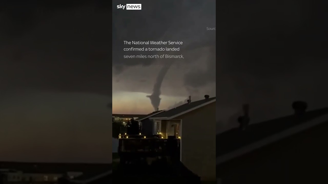 Huge tornado looms over North Dakota