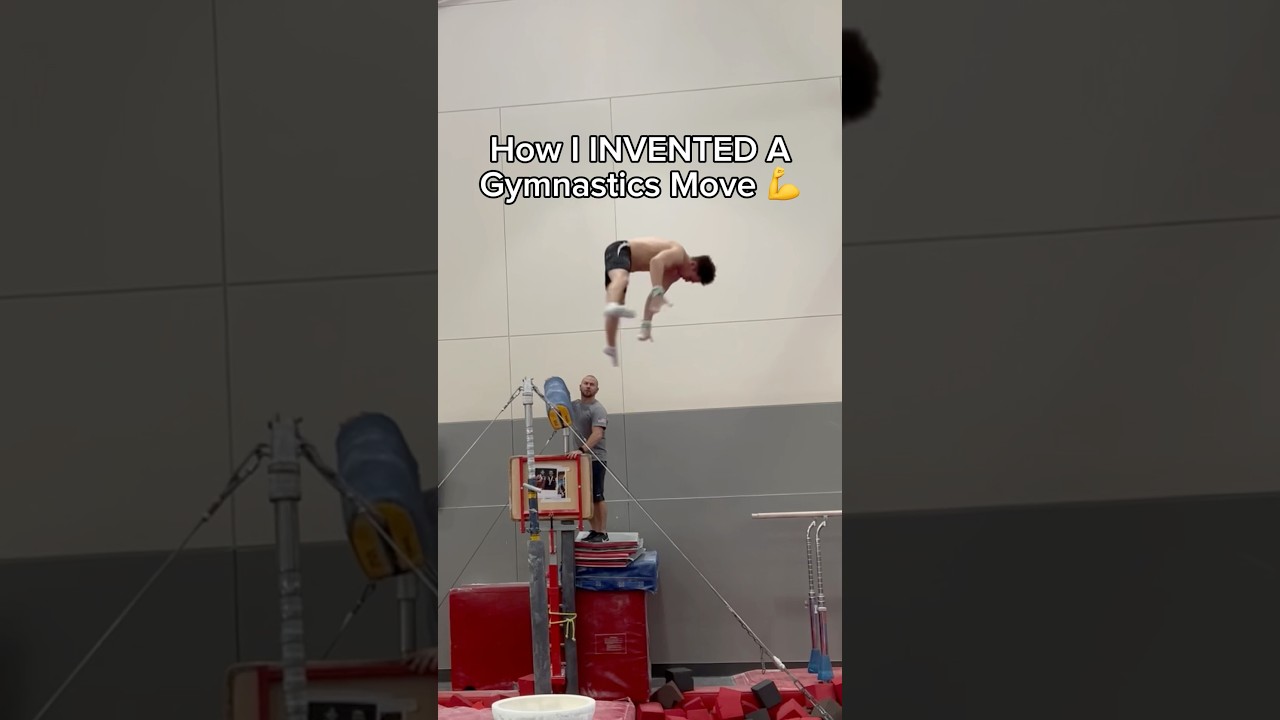 I INVENTED a gymnastics move 💪#gymnastics #gymnast #sports #olympics #olympic #flip #calisthenics