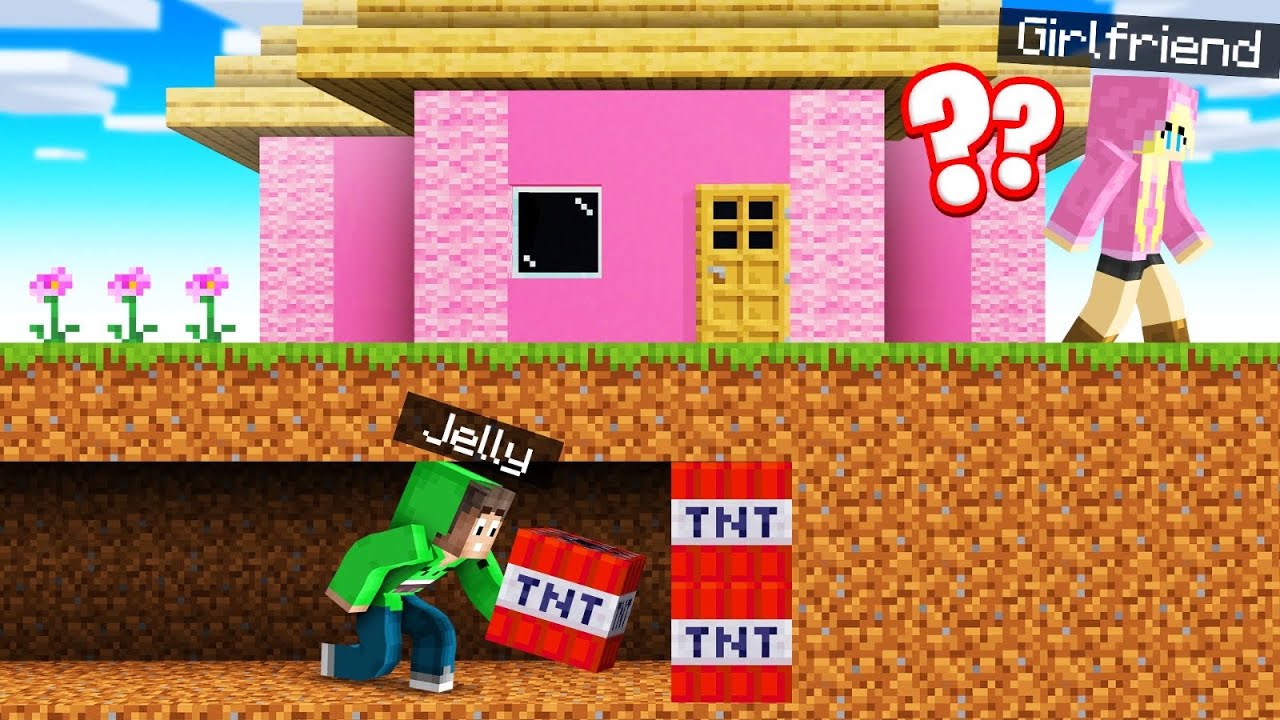 I *SECRETLY* TROLLED My GIRLFRIEND In Minecraft…