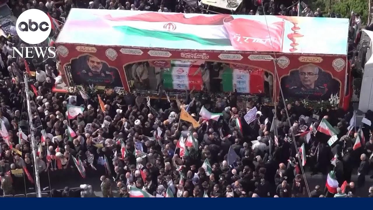 Iran holds state funerals for top commanders killed in attacks with Israel