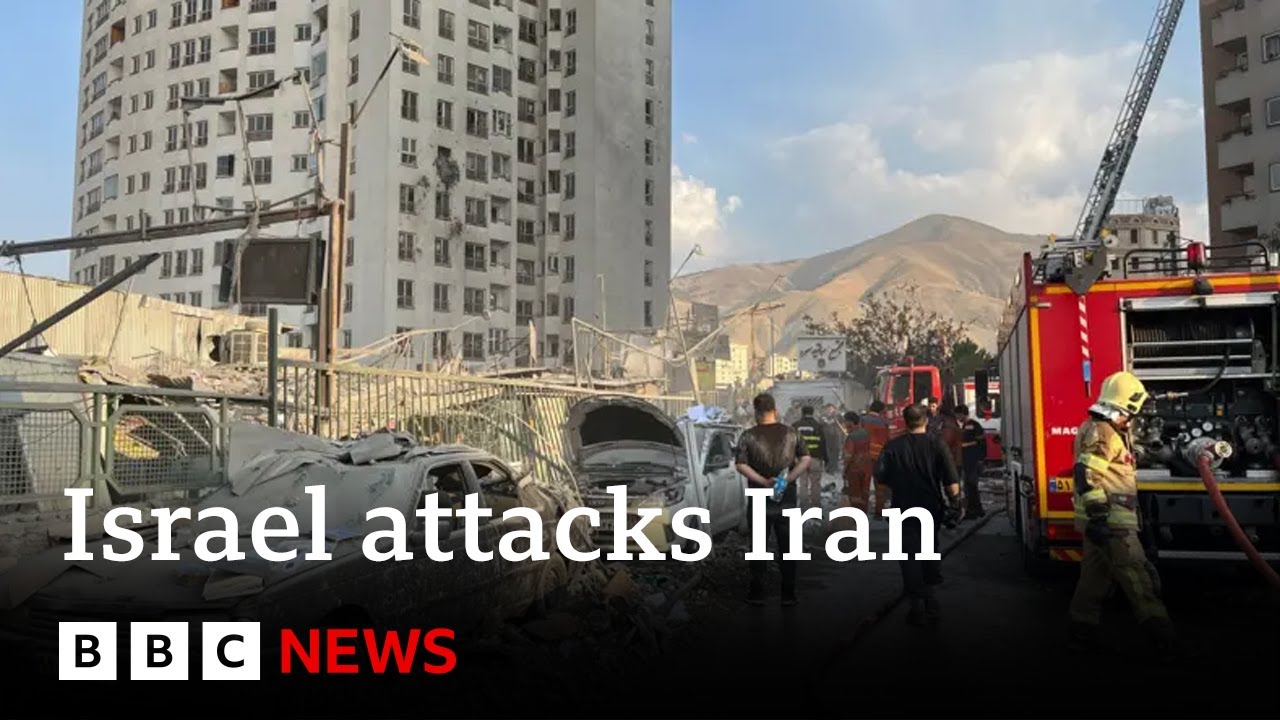 Iran launches about 100 drones towards Israel, IDF says | BBC News