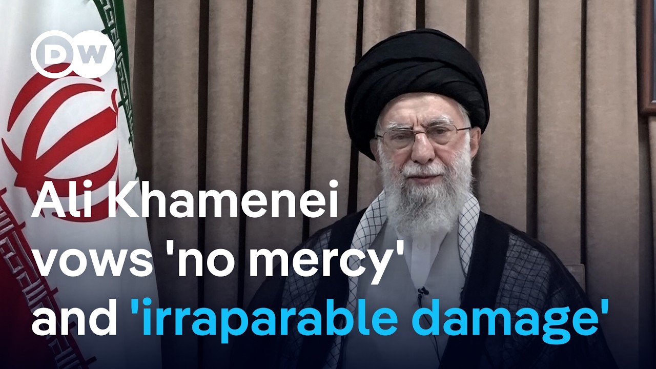 Iran’s Khamenei vows ‘no mercy’ to Israel, US strikes will cause ‘irreparable damage’ | DW News