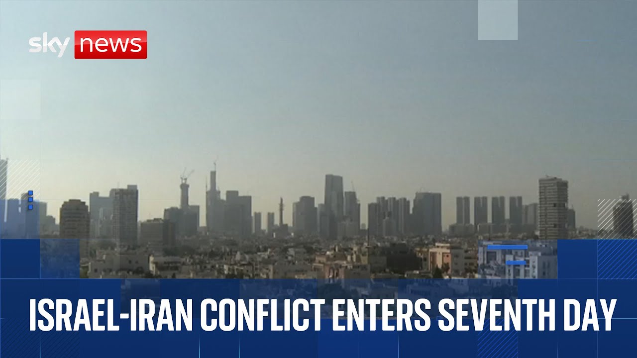 Israel-Iran conflict | Watch Sky News coverage and the skyline in Israel