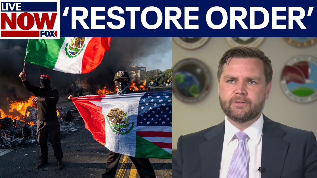 JD Vance blasts LA ICE protests, touches on Iran-Israel latest