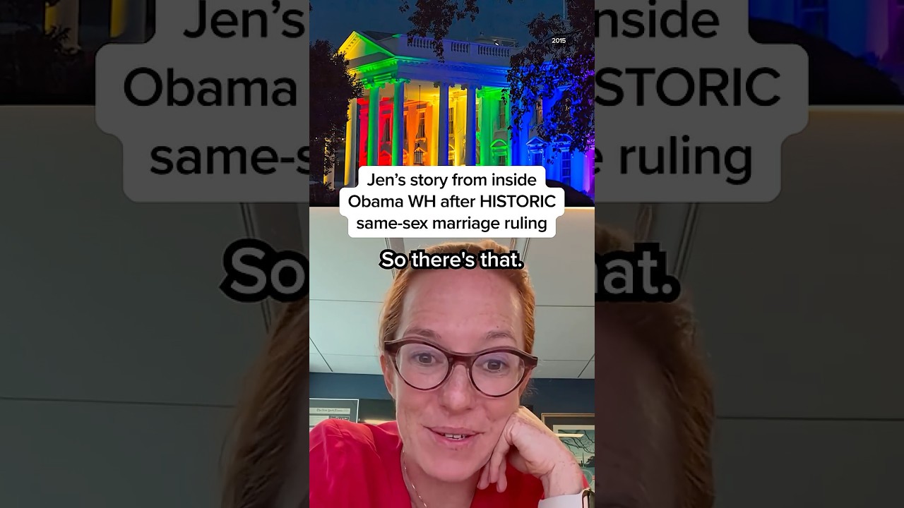 Jen’s story from inside Obama WH after HISTORIC same-sex marriage ruling