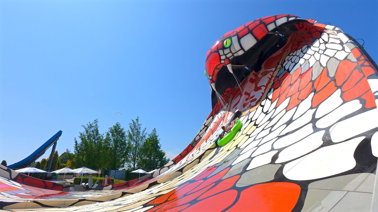 King Cobra Water Slide at Aquapark Nessebar 🇧🇬