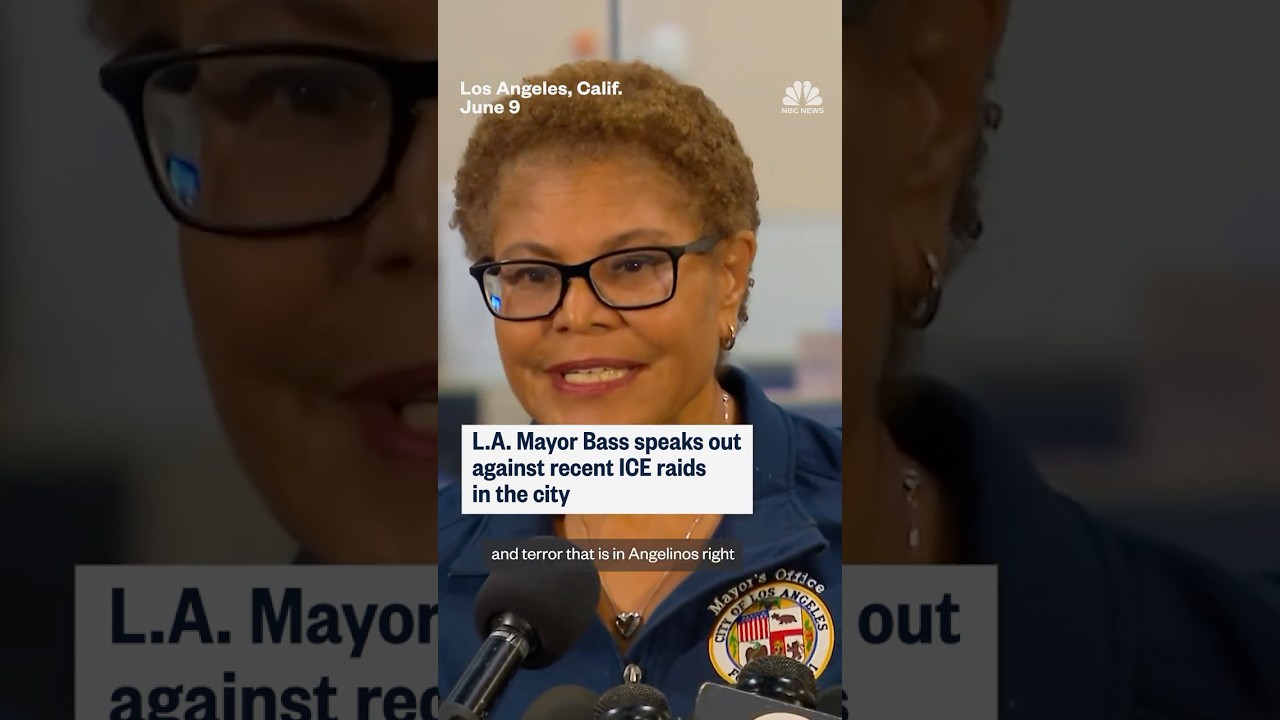 L.A. Mayor Bass speaks out against recent ICE raids in the city