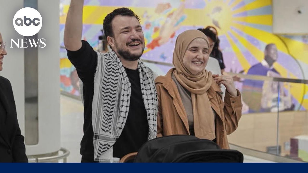 Mahmoud Khalil and family reunited at last!