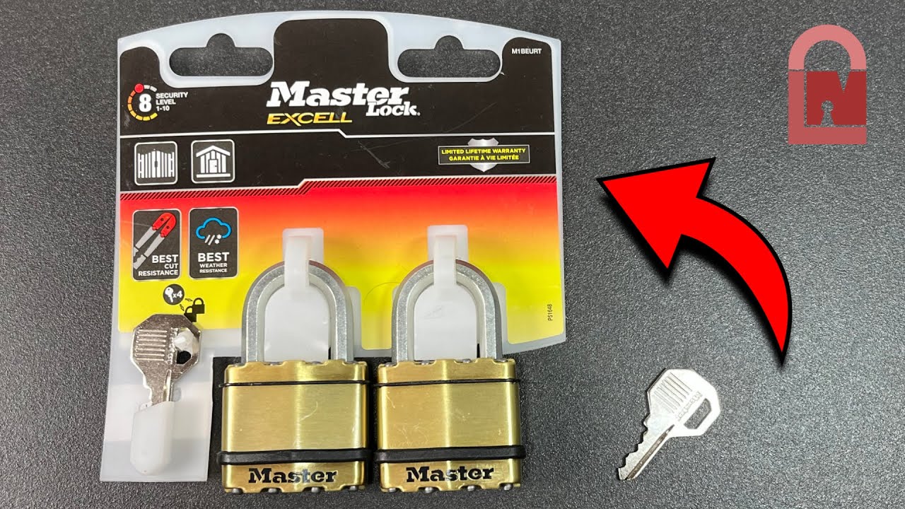 Master Lock Excel M1BEURT Padlocks Picked