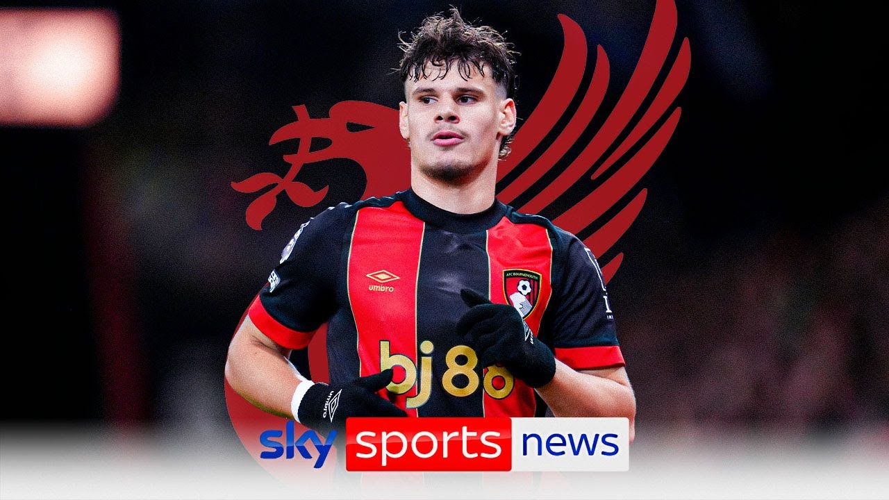 Milos Kerkez at Liverpool’s training ground with hopes of completing formalities of move