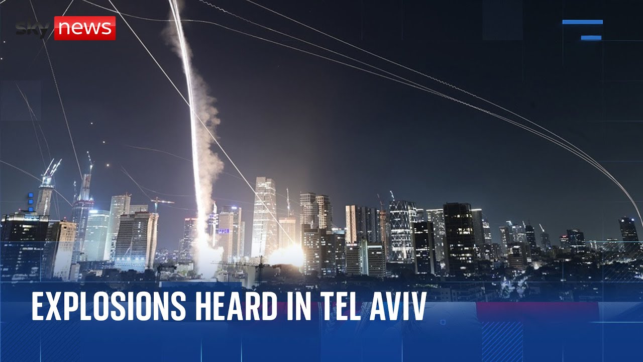 Missiles launched at Israel from Iran with explosion heard in Tel Aviv