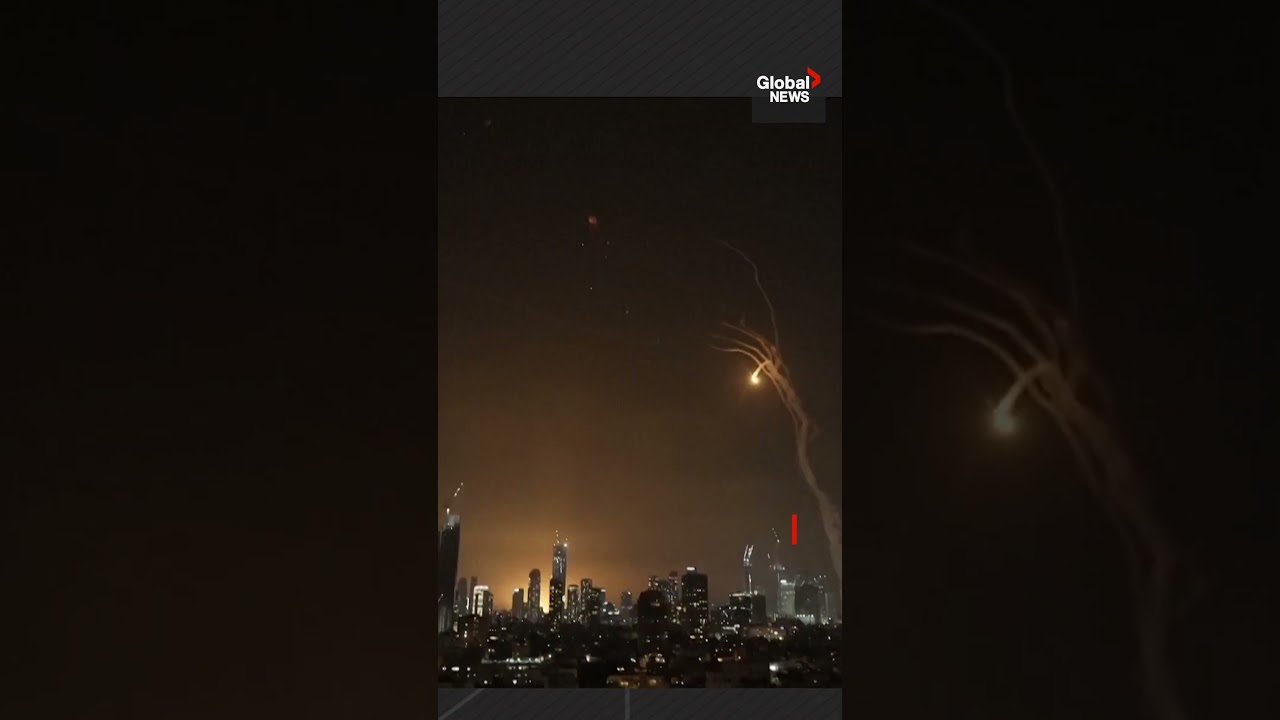 MOMENT: Explosions rock Tel Aviv as Iran launches missile attack on Israel