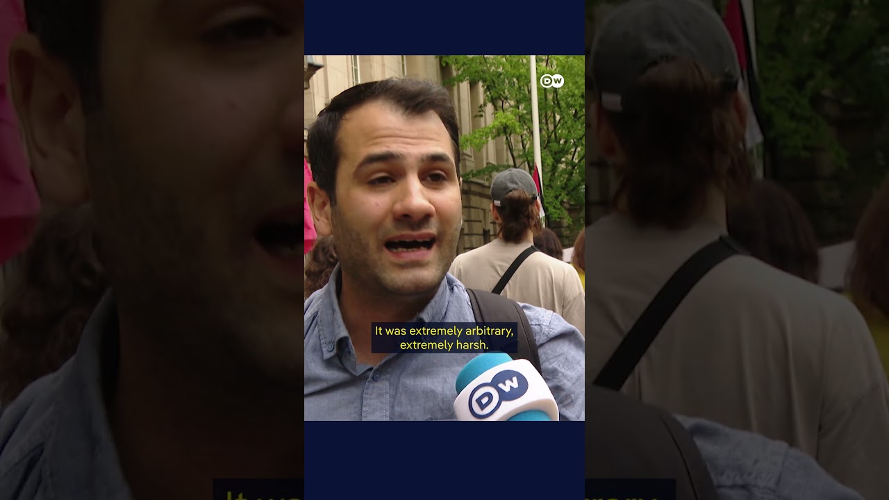 Pro-Palestinian activist walks free from Berlin court | DW News