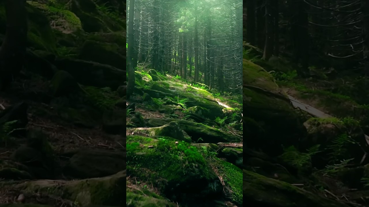 Relaxing Forest Sounds 4K & Music 🍃 | Nature Short for Calm Focus #Shorts